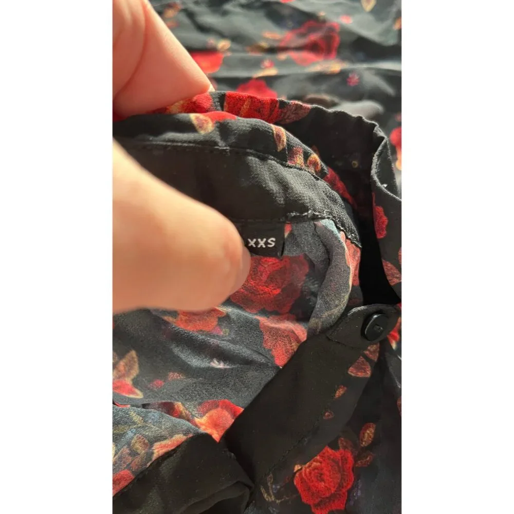 THE KOOPLES FLORAL BUTTON UP XXS - Picture 9 of 10